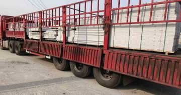 广东 白麻荔枝面外墙干挂，工厂装车日常