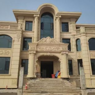 广东 黄金麻花岗岩别墅外墙干挂