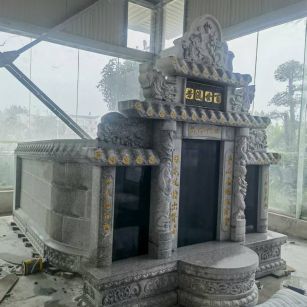 广东 芝麻白墓碑效果展示图