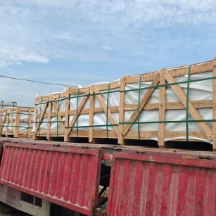 广东 芝麻白花岗岩地铺石出口专车-泰国游