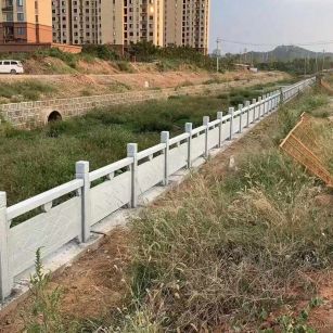 广东 白麻河道栏杆效果展示图