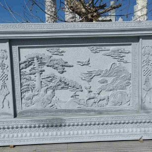 广东 芝麻白大型照壁，屏风，影壁