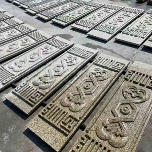 广东 黄金麻花岗岩外墙雕刻板