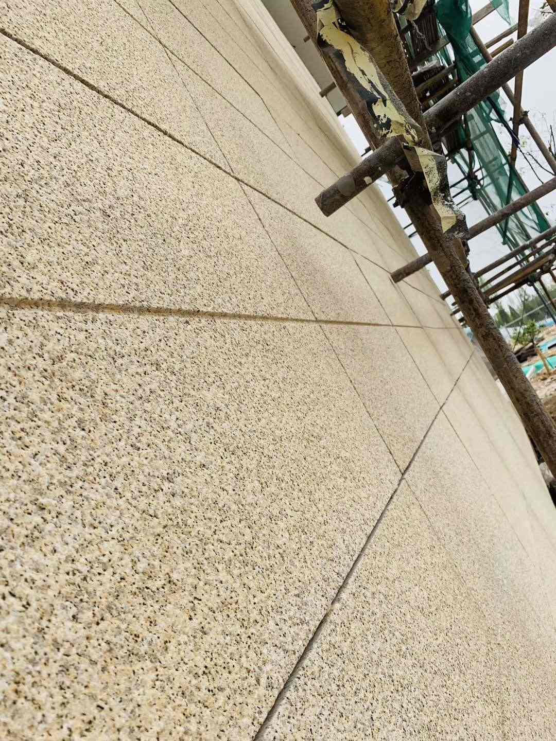 广东 黄金麻花岗岩荔枝面外墙干挂石材效果示例