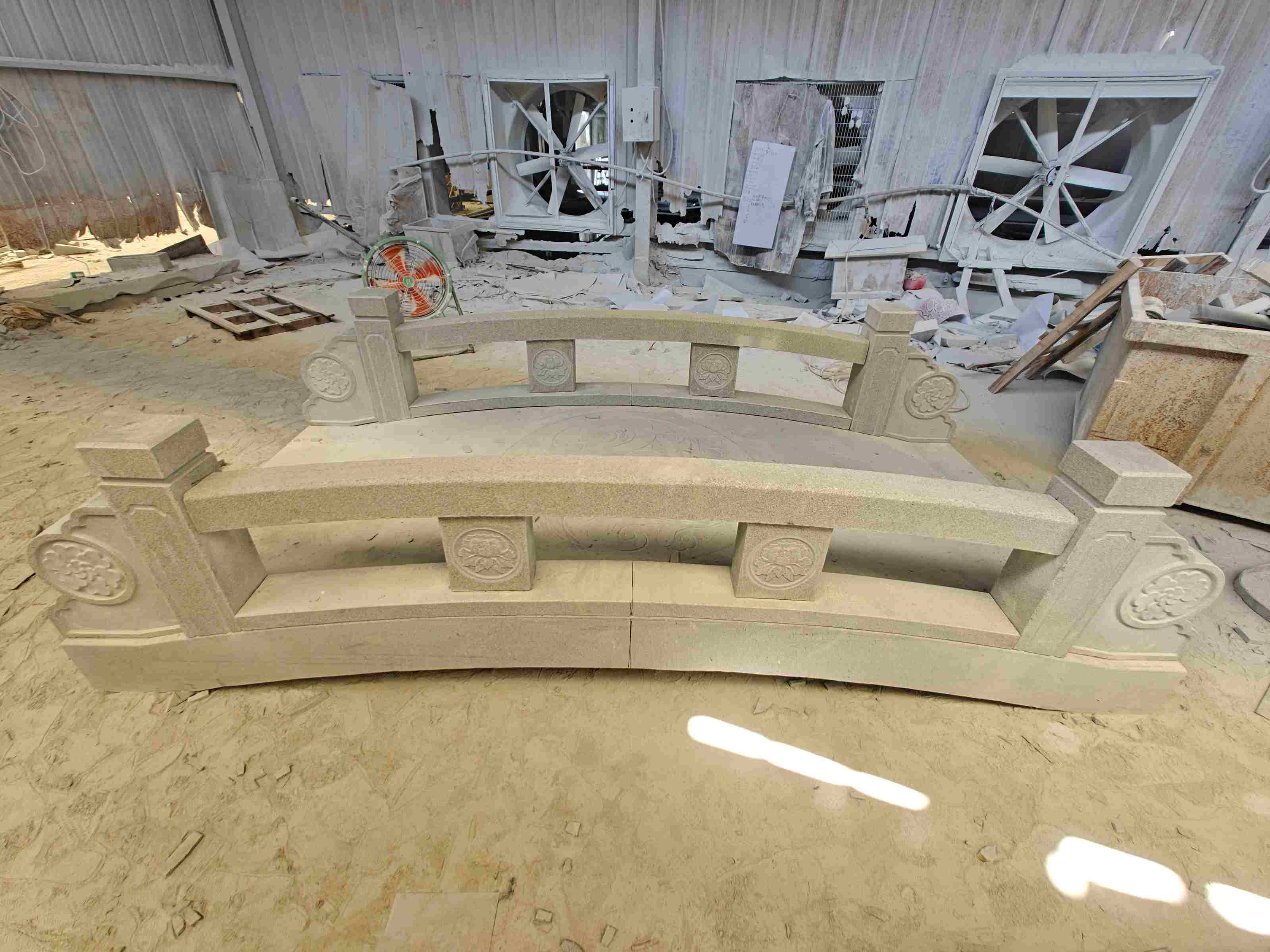 广东 芝麻灰花岗岩异形加工-拱桥，石桥